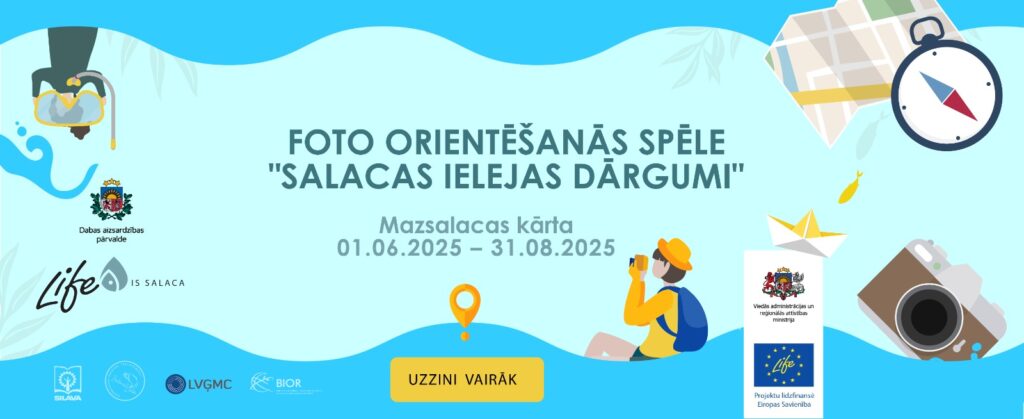 Foto orientēšanās spēle “Salacas ielejas dārgumi”